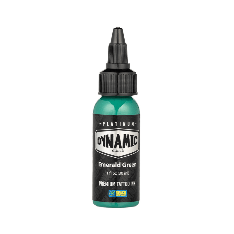 Dynamic Color Platinum Emerald Green Tattoo Ink 30ml (1oz)