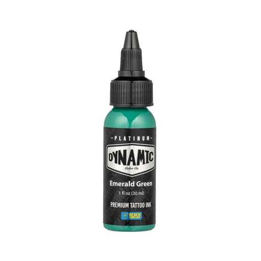 Dynamic Color Platinum Emerald Green Tattoo Ink 30ml (1oz)