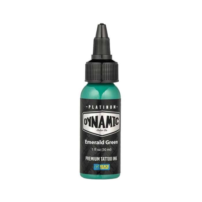 Dynamic Color Platinum Emerald Green Tattoo Ink 30ml (1oz)