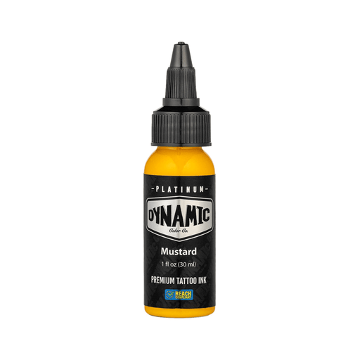 Dynamic Color Platinum Mustard Yellow Tattoo Ink 30ml (1oz)