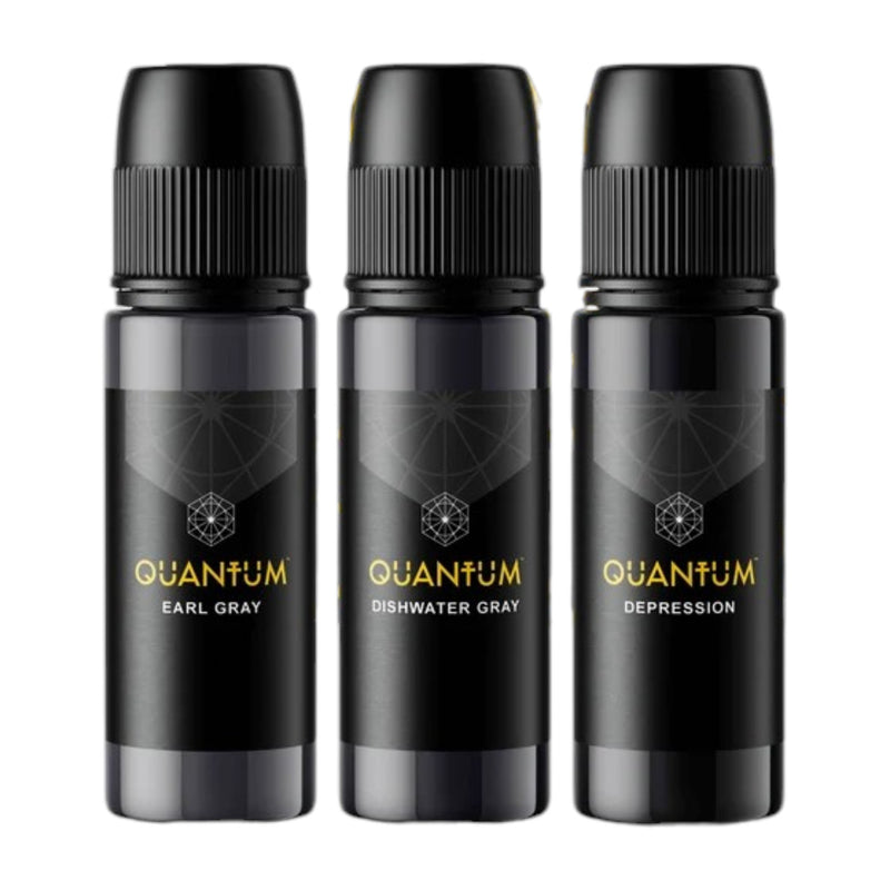 Quantum Tattoo Ink – 3 Shades of Gray Set