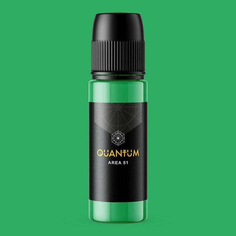 Quantum Area 51 emerald green tattoo ink 30ml bottle