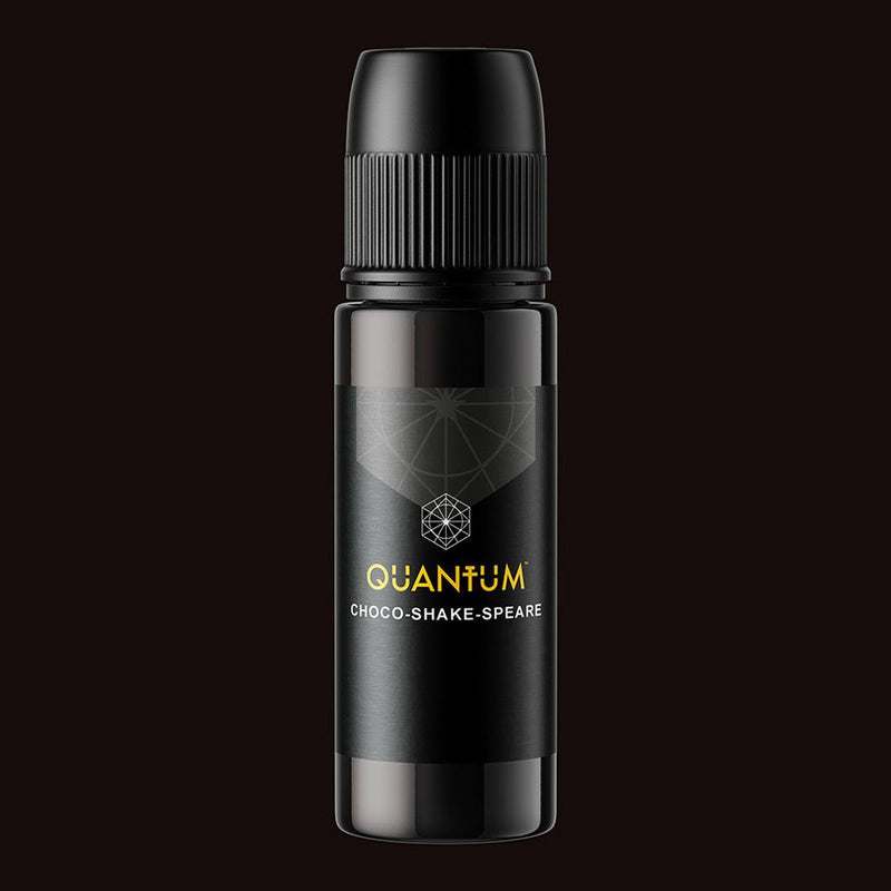 Quantum Choco-Shake-Speare dark brown professional tattoo ink bottle