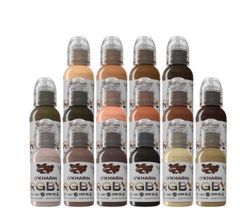 World Famous Ink Sasha O'Kharin RGBY Set - 16x 30 ml — Monsters Ink