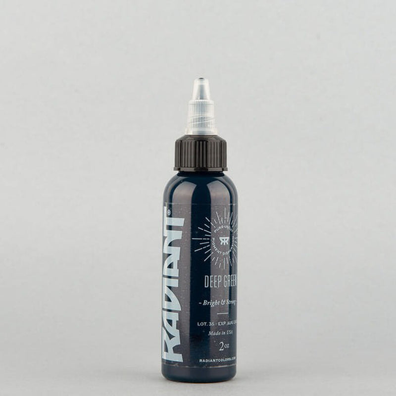 Radiant Color Deep Green Tattoo Ink 30ml (1oz) - Short Date