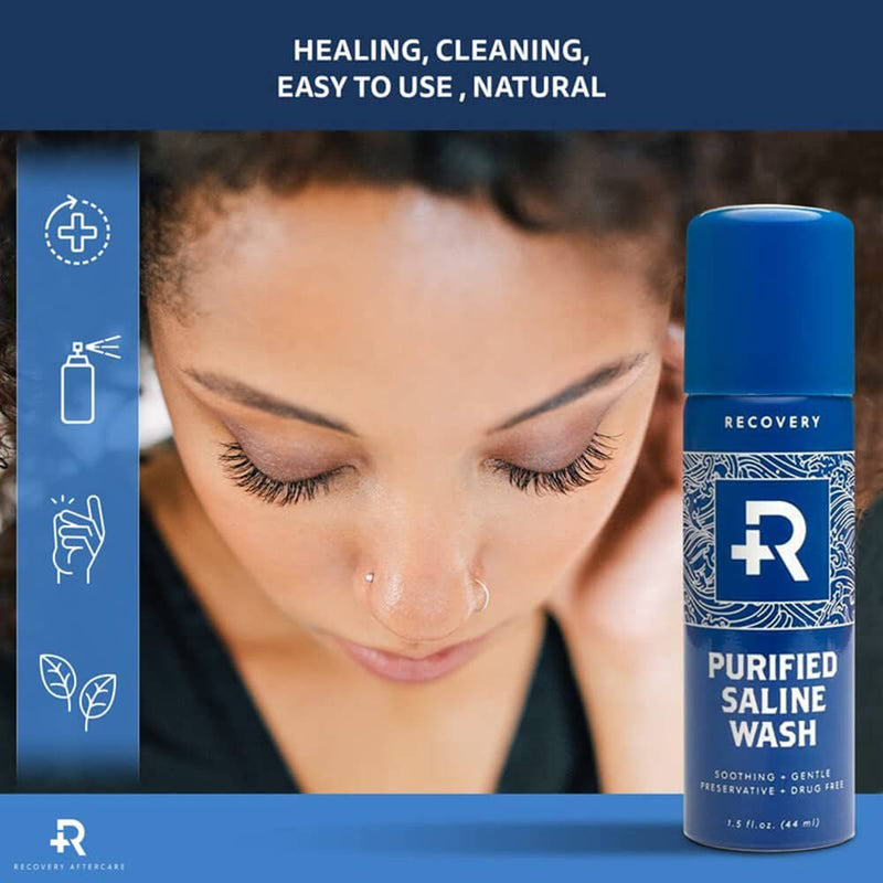 Recovery Purified Saline Wash Solution Spray (Various Sizes)
