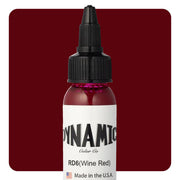 Dynamic Color Wine Red Tattoo Ink – 1oz bottle for deep red shading and tattoo detail