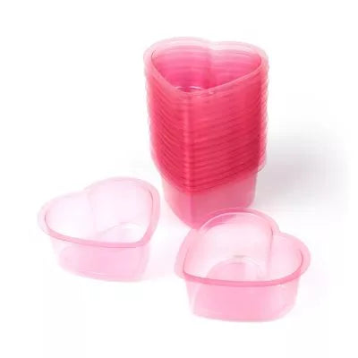 SUPERAY Heart Shaped Disposable Cup- 40 Pcs