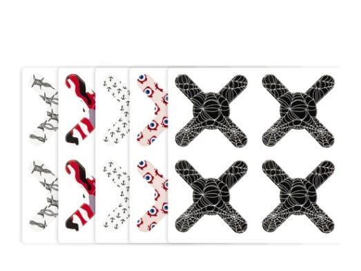 Ink Guard Waterproof Machine Barrier Stickers - Pack of 50 Pieces (Various Designs)