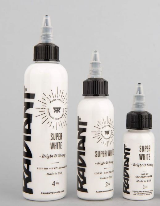 Radiant Color Super White Tattoo Ink (Various Sizes)
