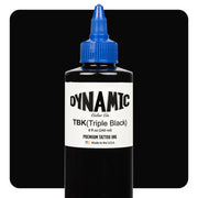 Dynamic Color Triple Black Tattoo Ink – 8oz bottle with ultra-saturated black pigment for bold tattoo work