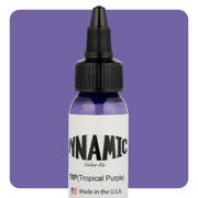 Dynamic Color Tropical Purple Tattoo Ink – 1oz bottle with rich purple pigment for bold tattoo work