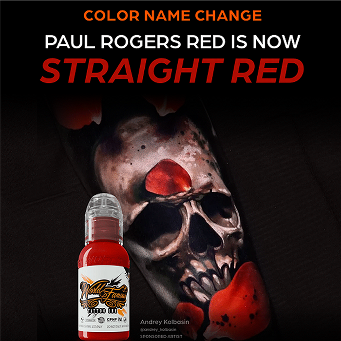 World Famous Straight Red (Previously Paul Rogers Red) 30ml (1oz)