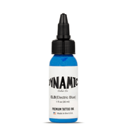 Dynamic Color Electric Blue Tattoo Ink – 30ml bottle with vibrant blue pigment