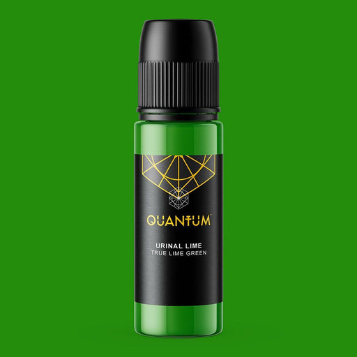 Quantum Urinal Lime lime green tattoo ink bottle by Quantum Tattoo Inks