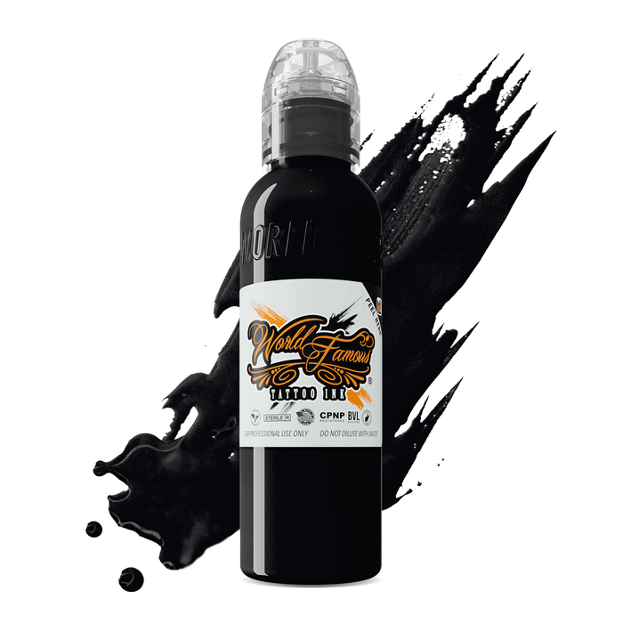 World Famous Pitch Black Tattoo Ink (Various Sizes)
