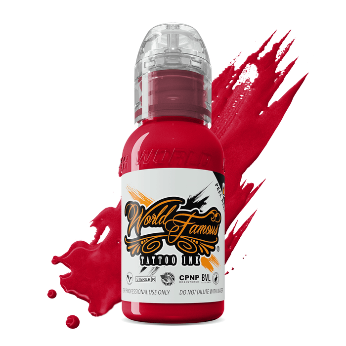 World Famous Samuel O'Reilly Red Tattoo Ink 30ml (1oz)