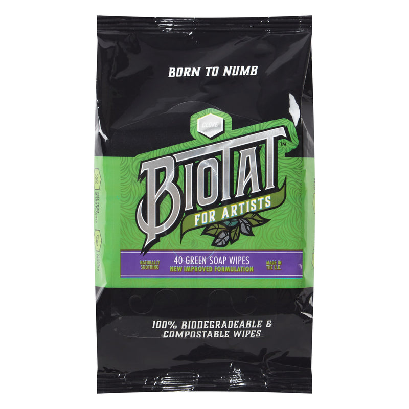 Biotat Numbing Green Soap Wipes (Standard & Zen)