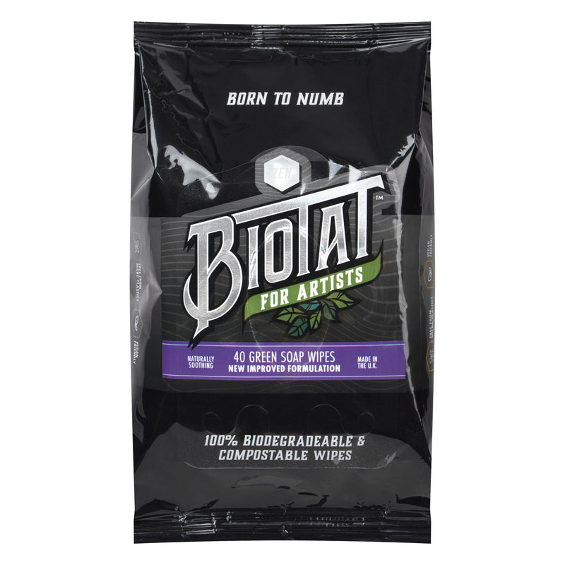 Biotat Numbing Green Soap Wipes (Standard & Zen)