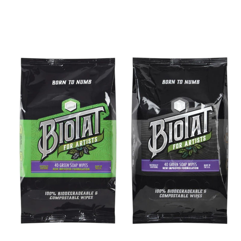 Biotat Numbing Green Soap Wipes (Standard & Zen)