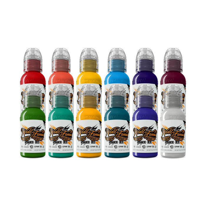 World Famous Ink Primary Colour Tattoo Ink Set 30ml (1oz)