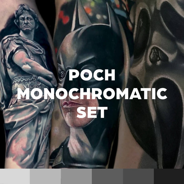 World Famous Poch Monochromatic Tattoo Ink Set 30ml (1oz)