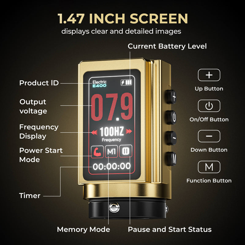 CNC Tattoo Machine Golden