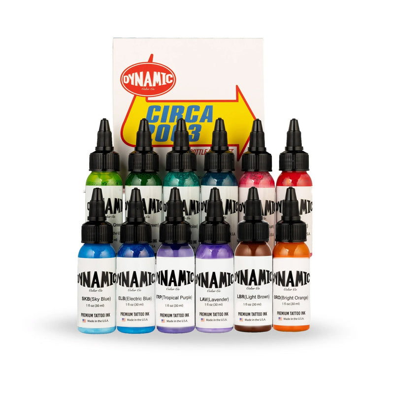 Dynamic Circa Tattoo Ink Set  12 x 30ml (1oz)