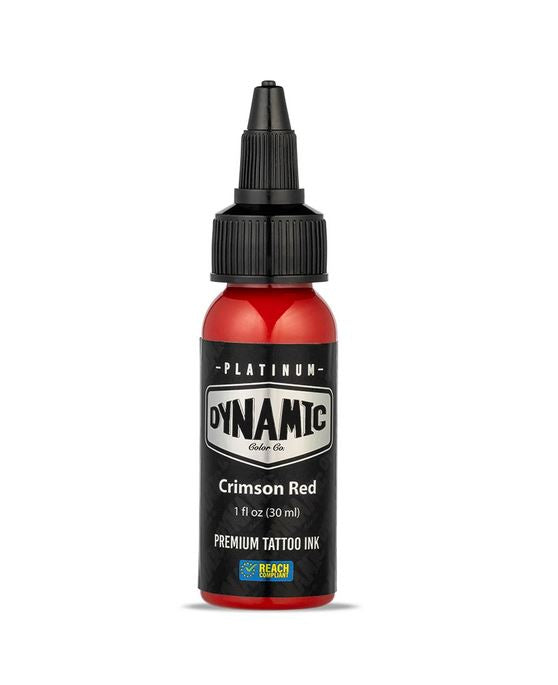 Dynamic Color Platinum Crimson Red Tattoo Ink 30ml (1oz)