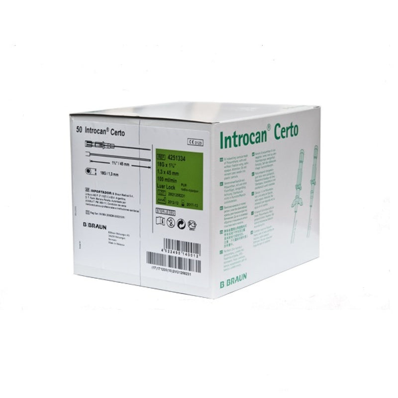 Braun Introcan Needles Green Cap. 18 Gauge (1.3mm x 1.0mm)