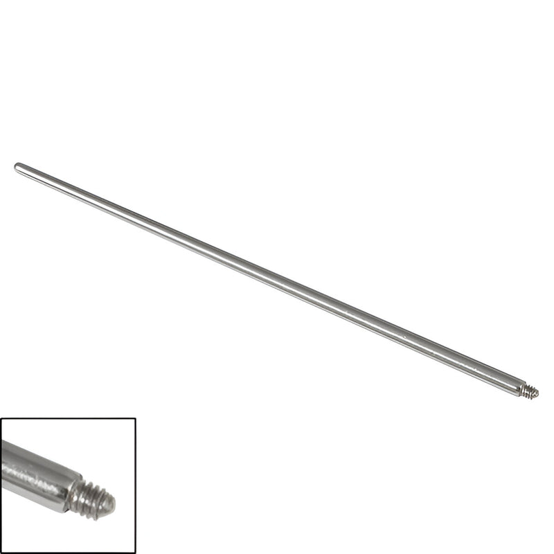 Steel Tapered Insertion Pin for Internally Threaded Jewelry (1.2 & 1.6 Gauge)