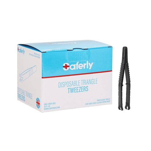Saferly Medical Sterilized Triangle Tweezers