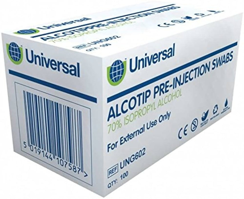 Universal Alcotip Pre-Injection Swabs
