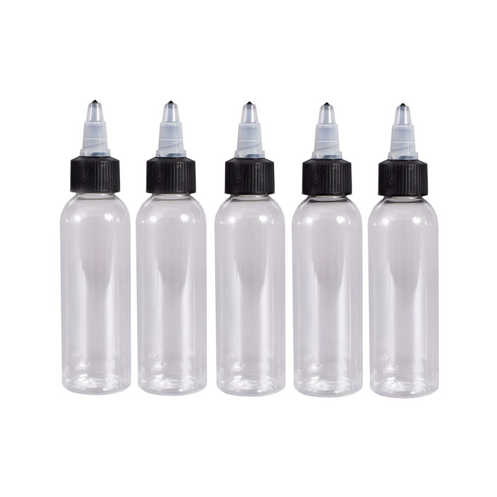 Empty Plastic Tattoo Ink Bottle (Various Sizes)