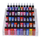 5 Tier Transparent Acrylic Tattoo Ink Holder – Clear display stand with angled shelves for easy ink access.