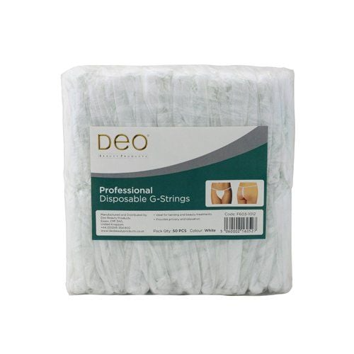 Deo Disposable G-Strings White (50 units per bag)
