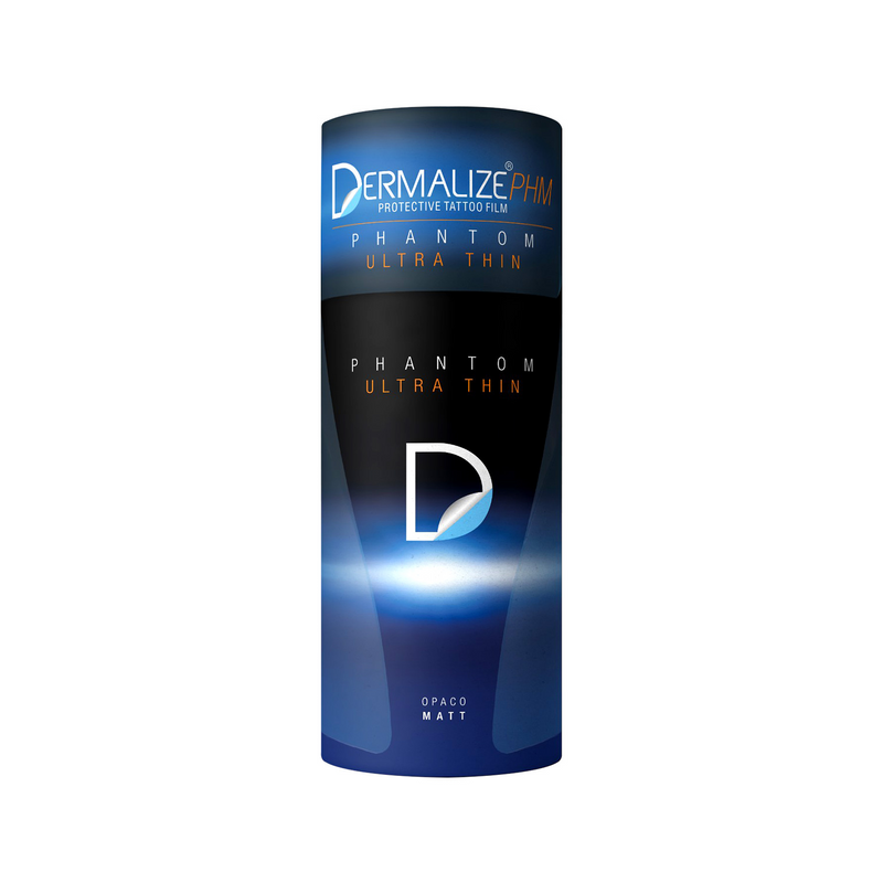 Dermalize Phantom Ultra-Thin Protective Tattoo Film – Roll (15cm x 10m) and Pack of 7 Sheets (15 x 10cm)