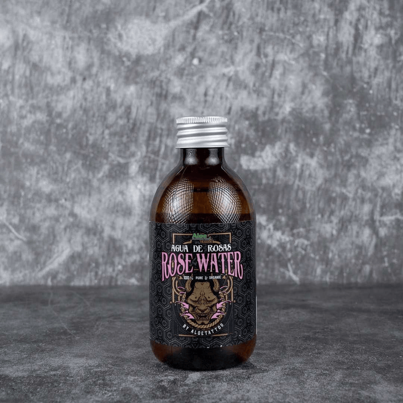 Aloe Tattoo Rose Water 250ml Bottle – Natural Tattoo Aftercare & Ink Dilution

