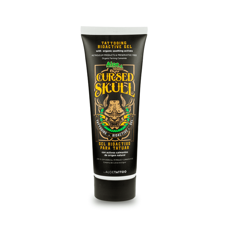 Aloe Tattoo Cursed Skull Bioactive Vaseline 300ml Tube – Professional Tattoo Jelly