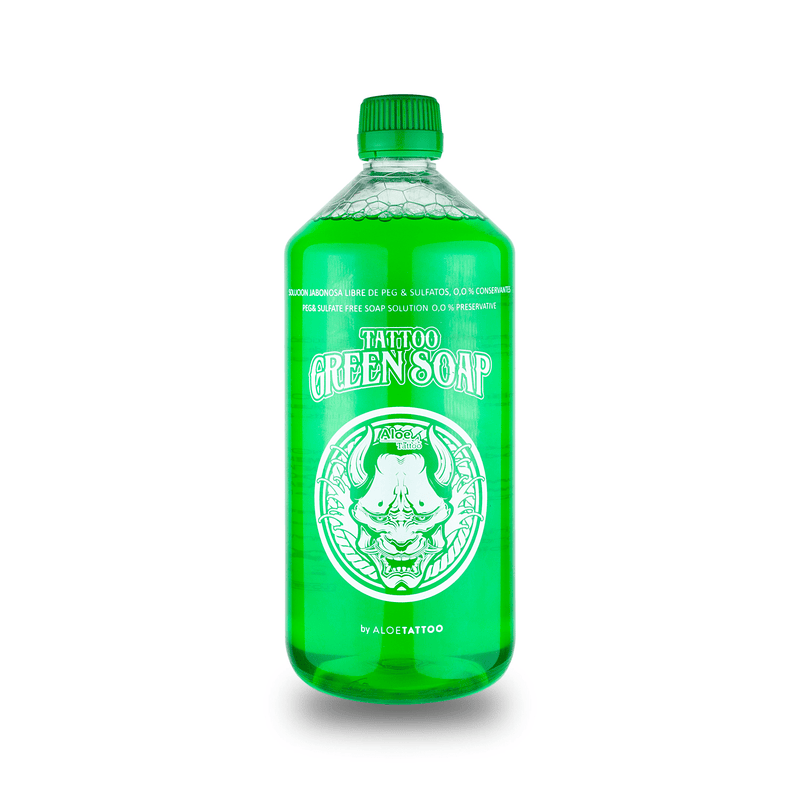 Aloe Tattoo Green Soap Tattoo Cleansing Solution & Foam 1000ml