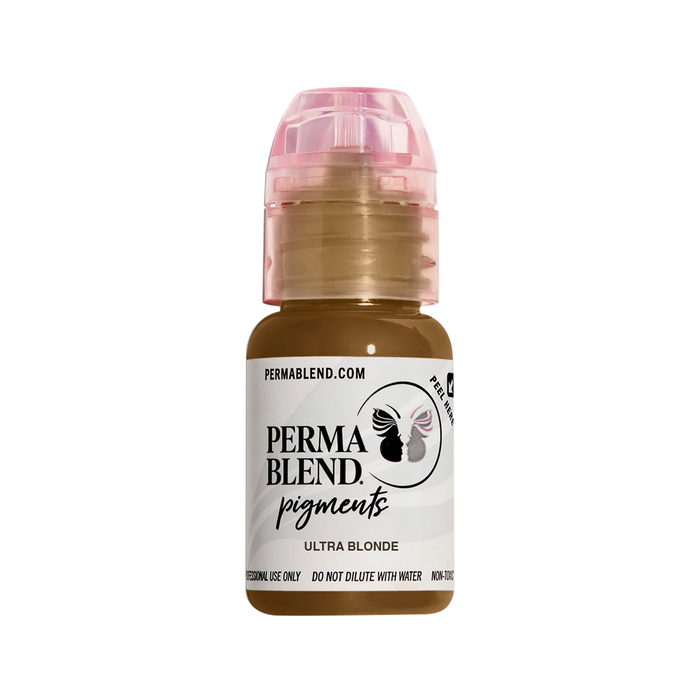 Perma Blend Ultra Blonde 15ml lightest cool blonde eyebrow pigment bottle