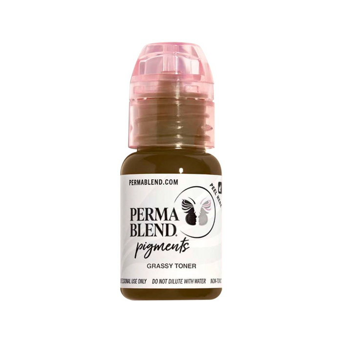 Perma Blend Grassy Toner 15ml bottle – titanium-free green corrector pigment