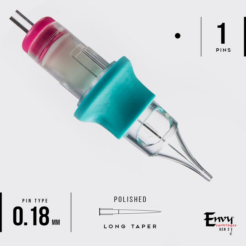 TATSoul Envy Gen 2 Nano PMU Round Liner Cartridges (Box of 10) - Clearance