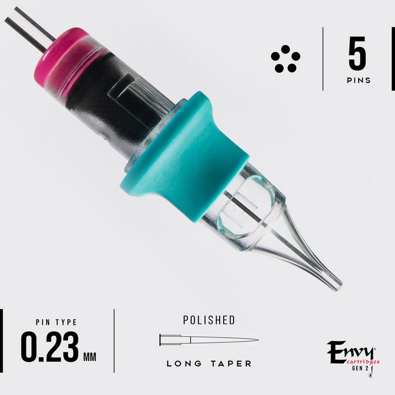 TATSoul Envy Gen 2 Nano PMU Round Shader Cartridges (Box of 10) - Clearance