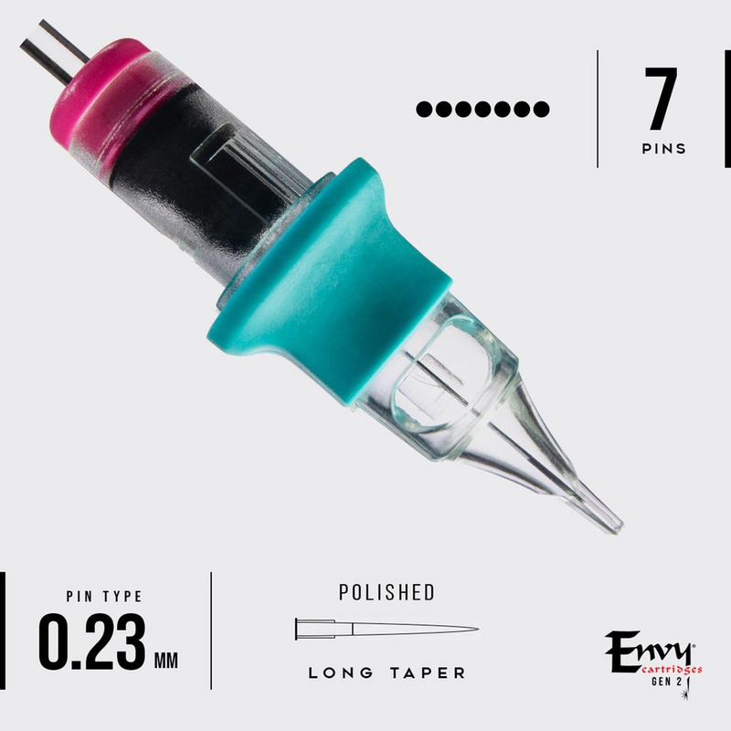 TATSoul Envy Gen 2 Bugpin PMU Flat Single Stack Mag Cartridges (Box of 10) - Clearance