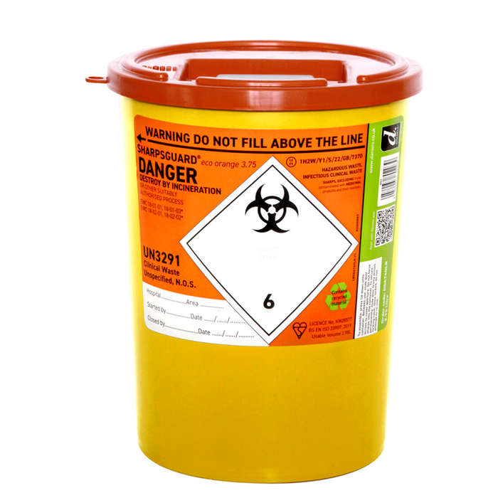 Sharpsguard Orange Sharps Bin (Various Sizes)