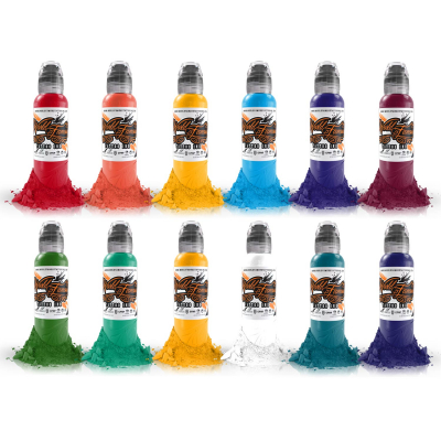 World Famous Complete Set  #3 of 12 Primary Colour Set 30ml (1oz)