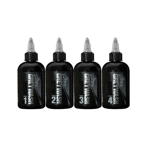 Allegory Ink Greywash Set – 4 shades in 60ml or 120ml bottles
