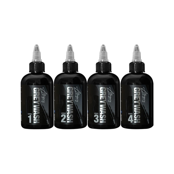 Allegory Ink Greywash Set – 4 shades in 60ml or 120ml bottles