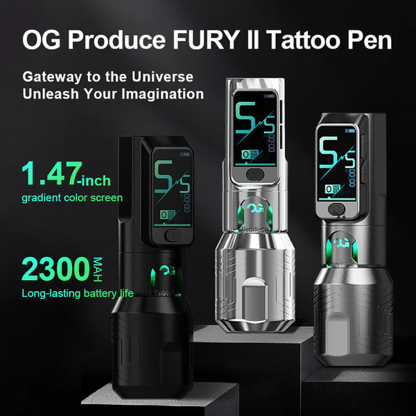 OG FURY II Wireless Tattoo Pen